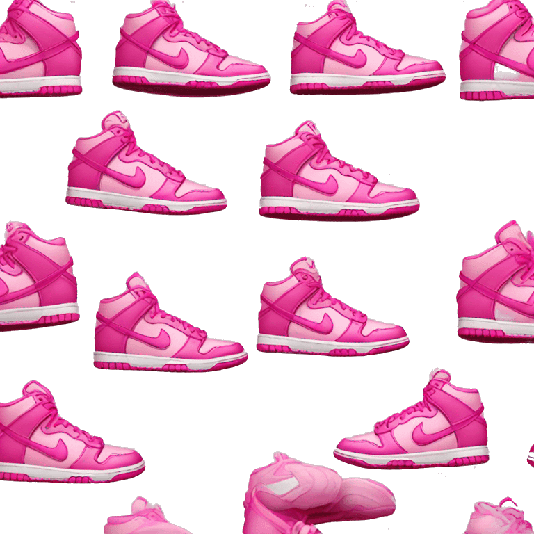 Triple Pink dunks  emoji