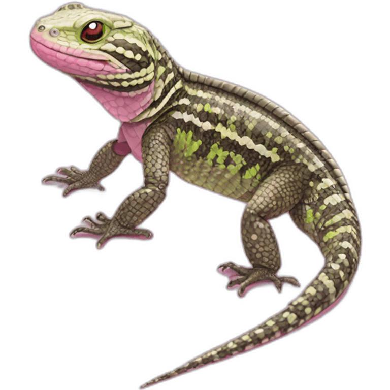 tegu lizard pink emoji