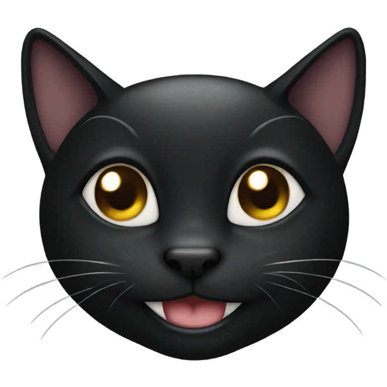 Happy Black Cat emoji