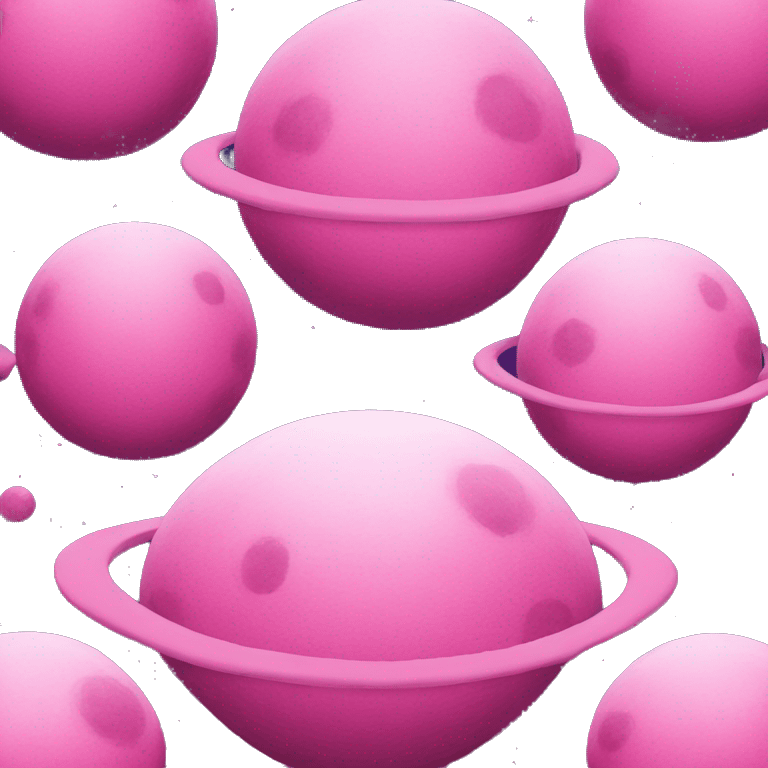 Pink planet emoji