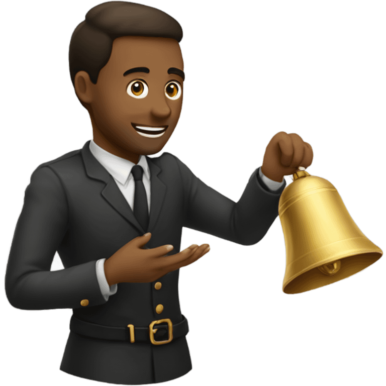 Me ringing a servant bell in my hand  emoji