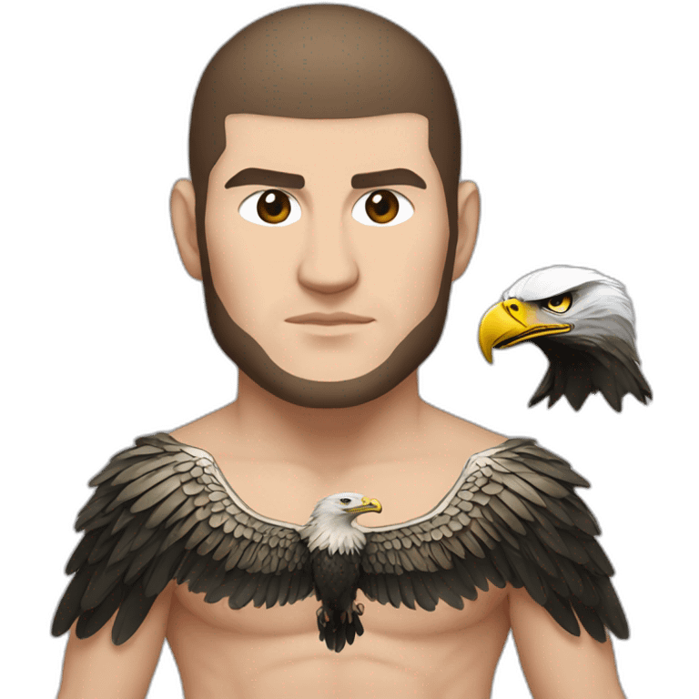 Khabib nurmagomedov with eagle emoji