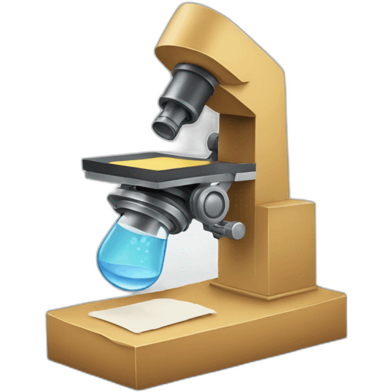 Paper microscope emoji