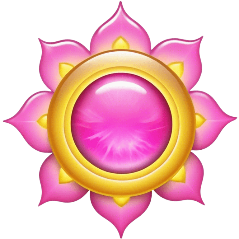 Solar aura pink gold emoji