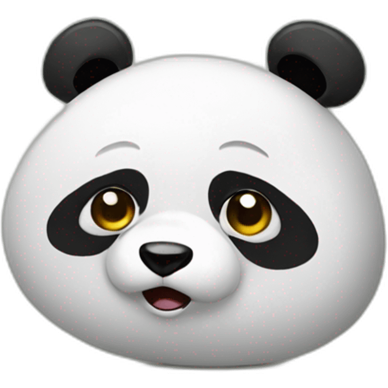 crying panda with lost sign emoji