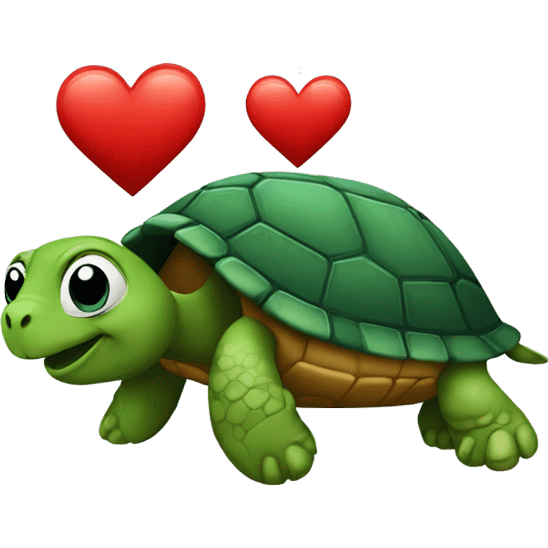 Turtle red heart emoji