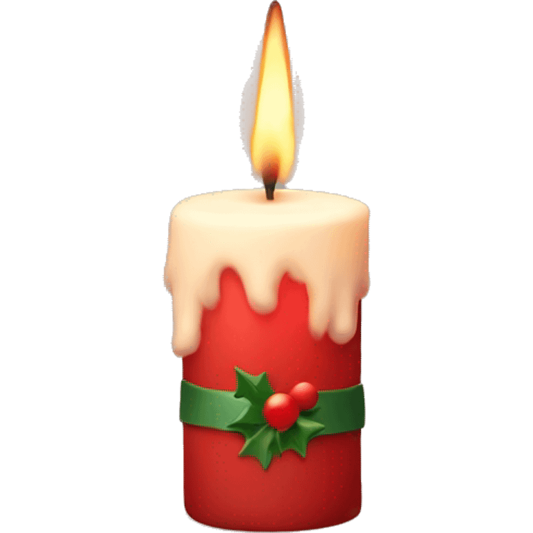 aesthetic christmas candle emoji