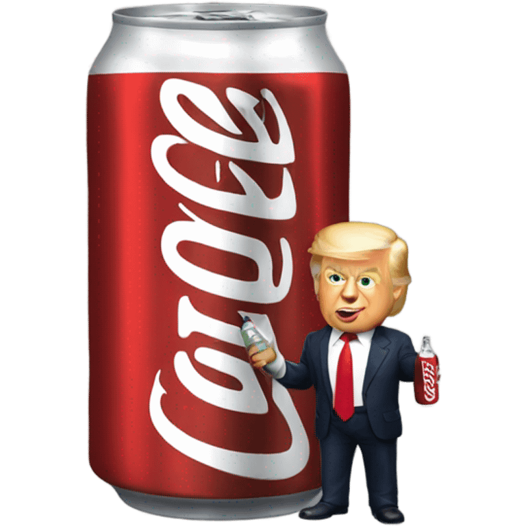 Donald trump with Diet Coke emoji