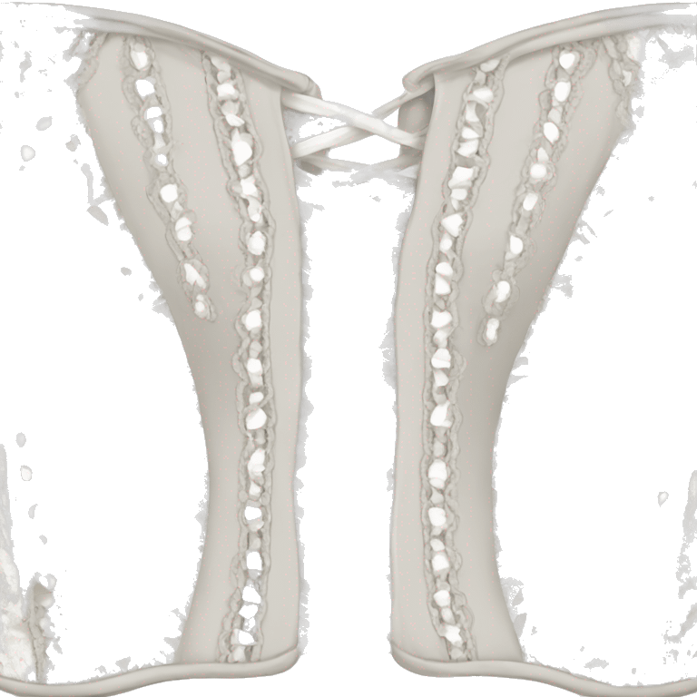 White lace corset emoji