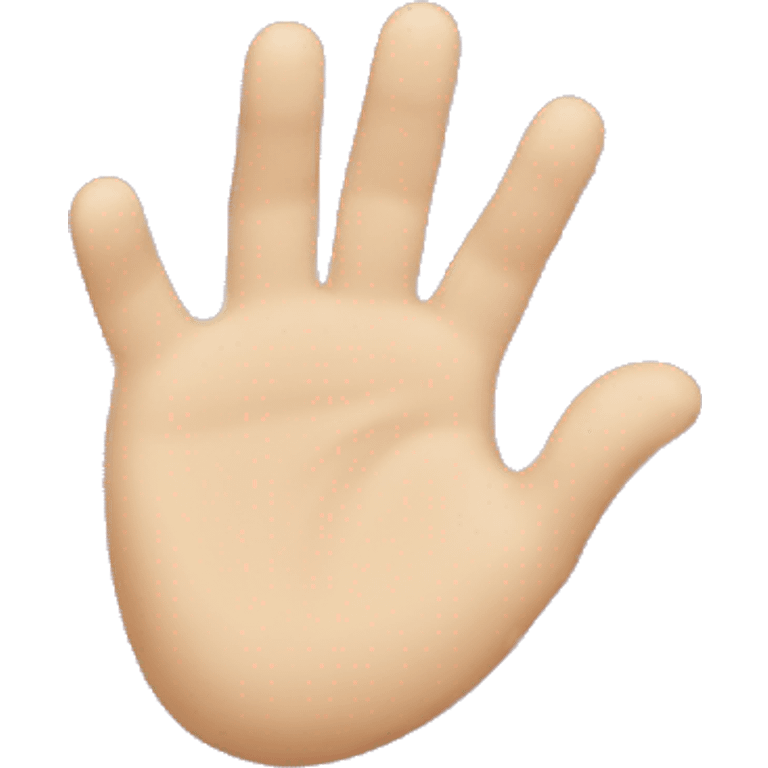 a left hand in a heart shape emoji