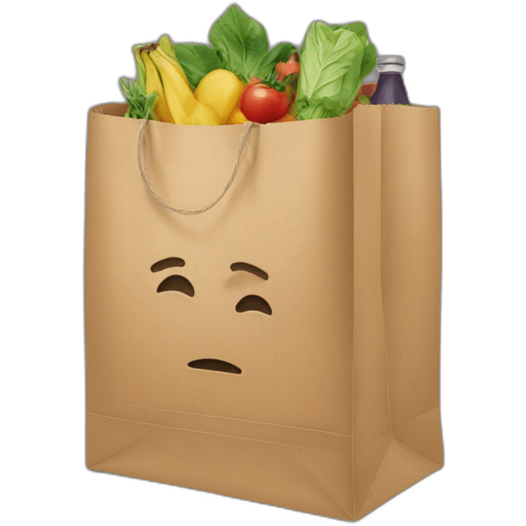 grocery bag emoji