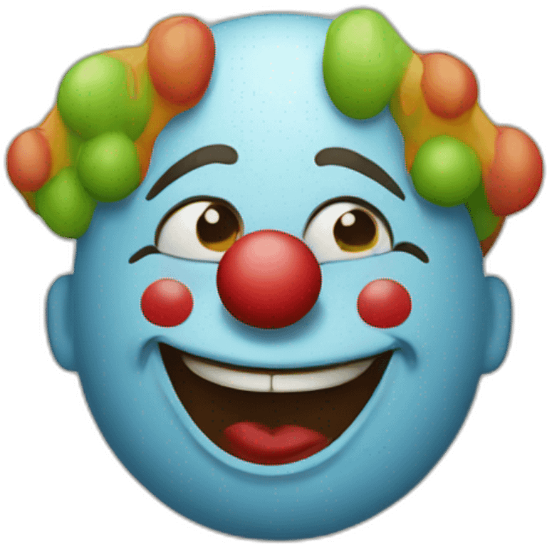 drunken clown emoji