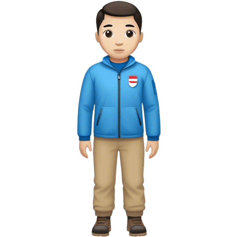 photorealistic greenland citizen standing full length emoji