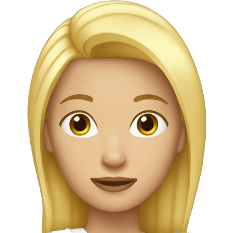 woman with blonde hair emoji