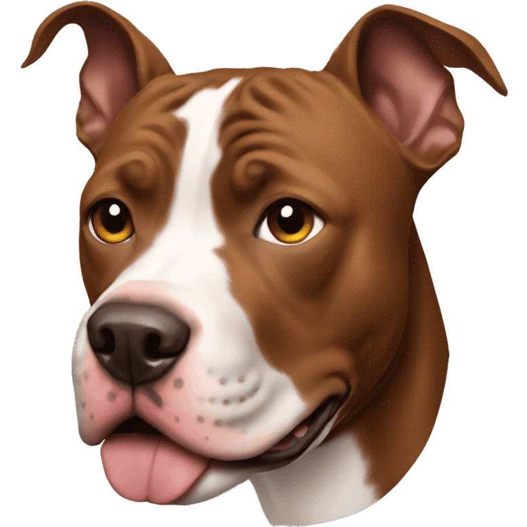 Brown Pitbull crypto emoji