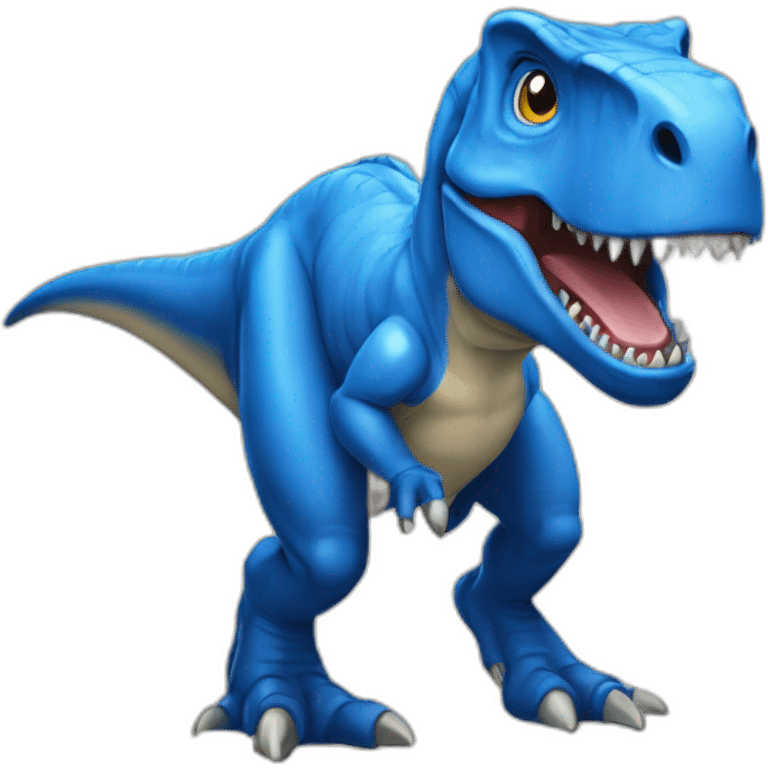 Tyrannosaurus blue emoji