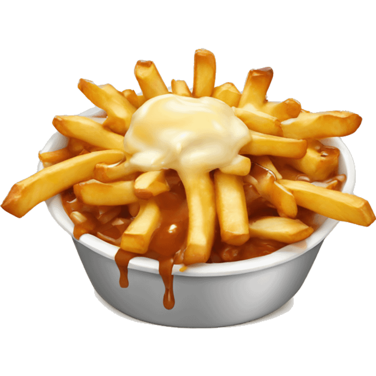 Poutine qui mange une poutine  emoji