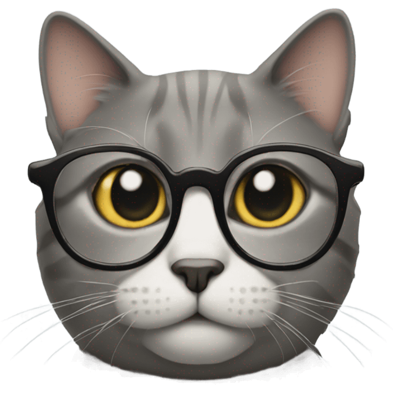 Cat with glasses  emoji