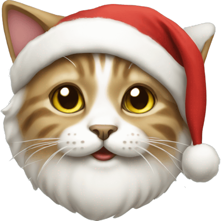 santa cat emoji