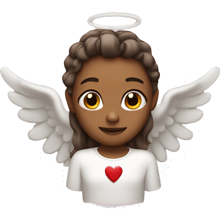 Heart angel emoji