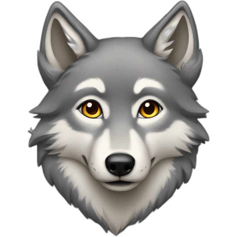 Female grey wolf  emoji