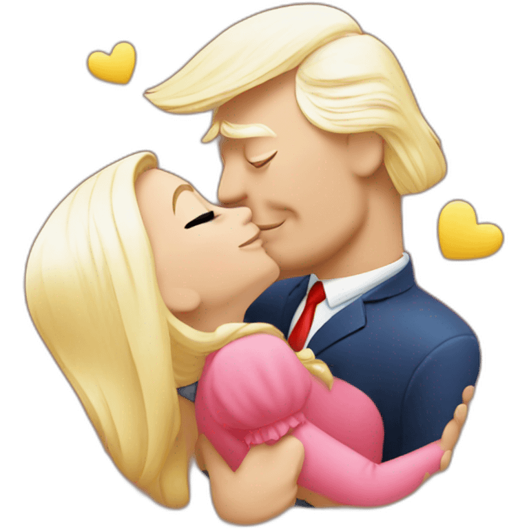 trump kissing his daughter, positivity, inclusiveness emoji