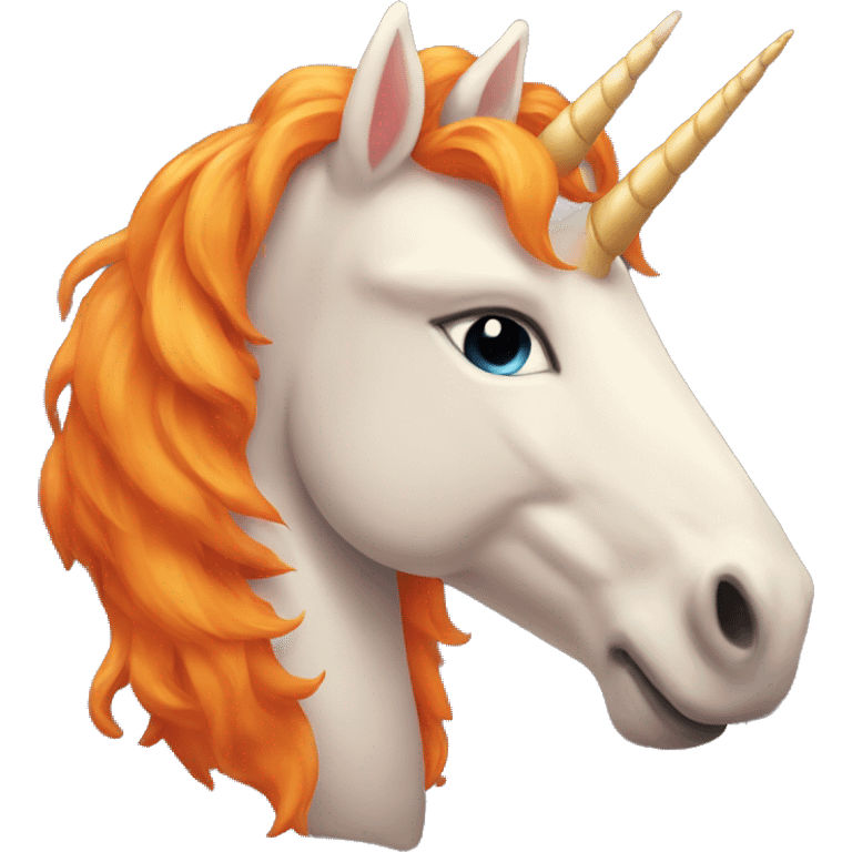 Orange Unicorn emoji