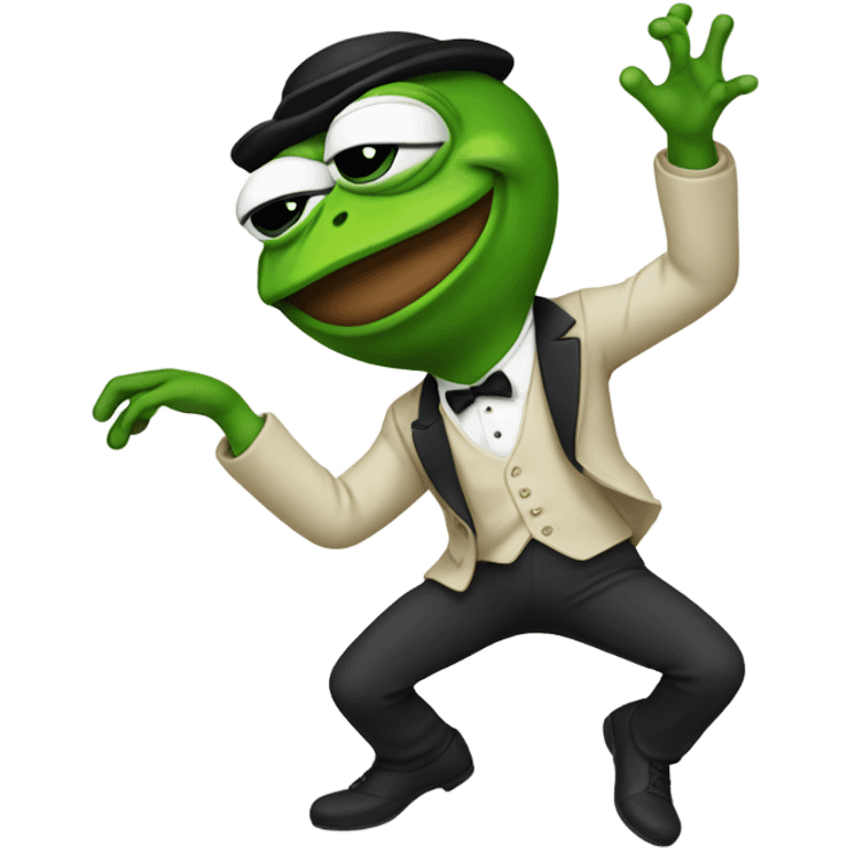 Dancing Pepe the frog emoji