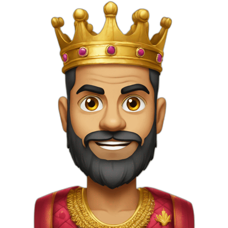 Virat kohli as king emoji