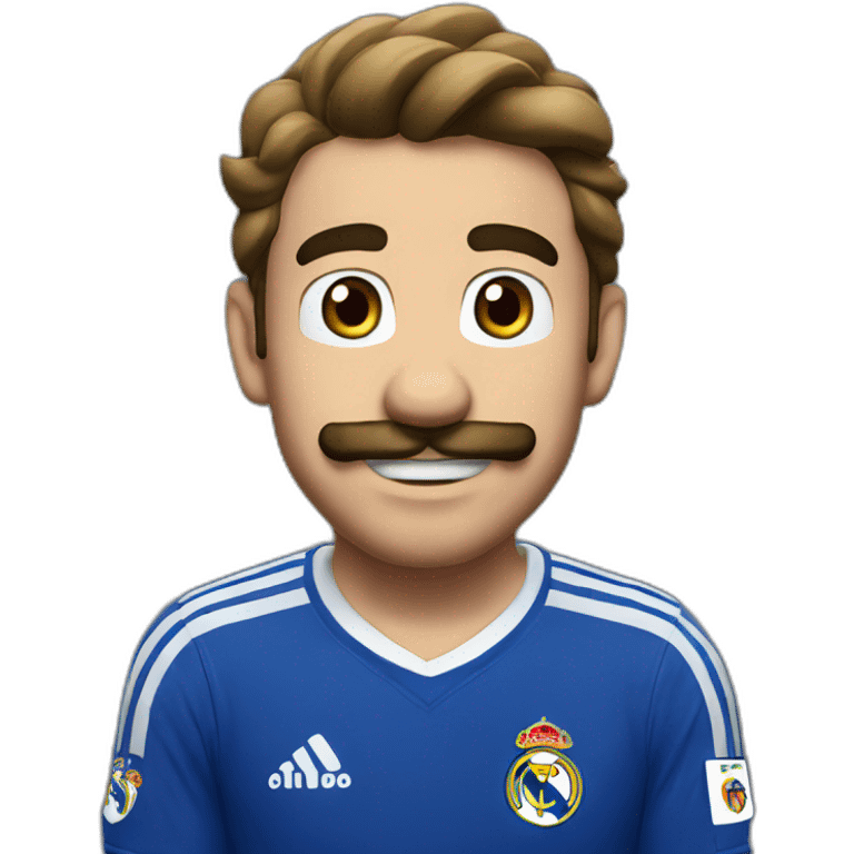 Super mario whit Real Madrid emoji