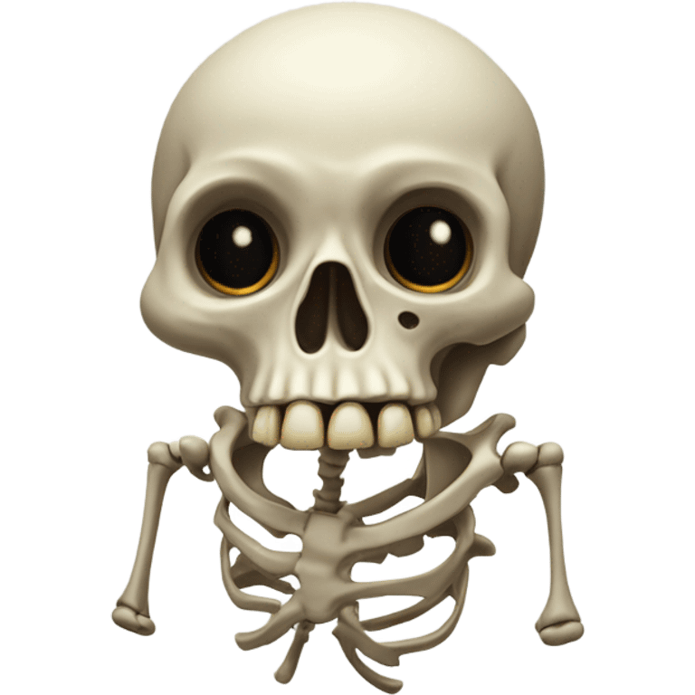 Skeleton throwing up emoji