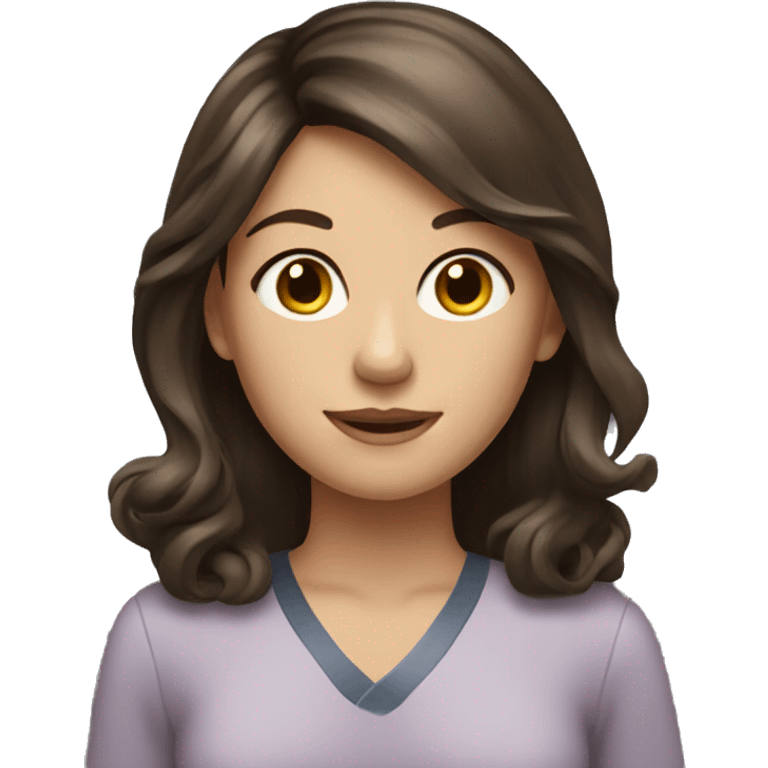 brunette girl a rec therapist emoji