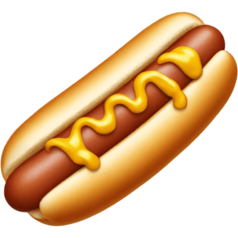 Dancing hot dog with mustard  emoji