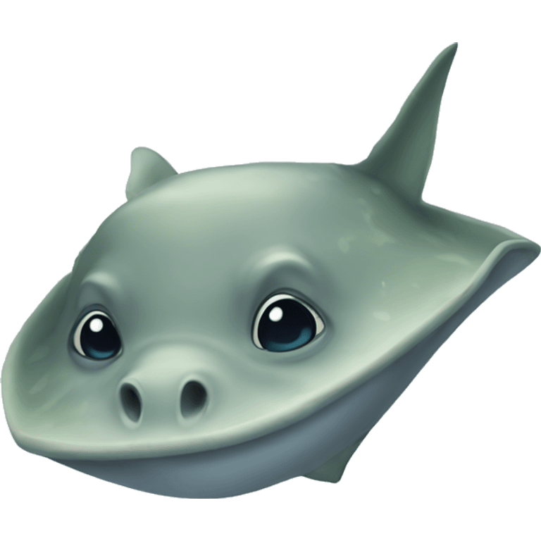 Cute stingray emoji