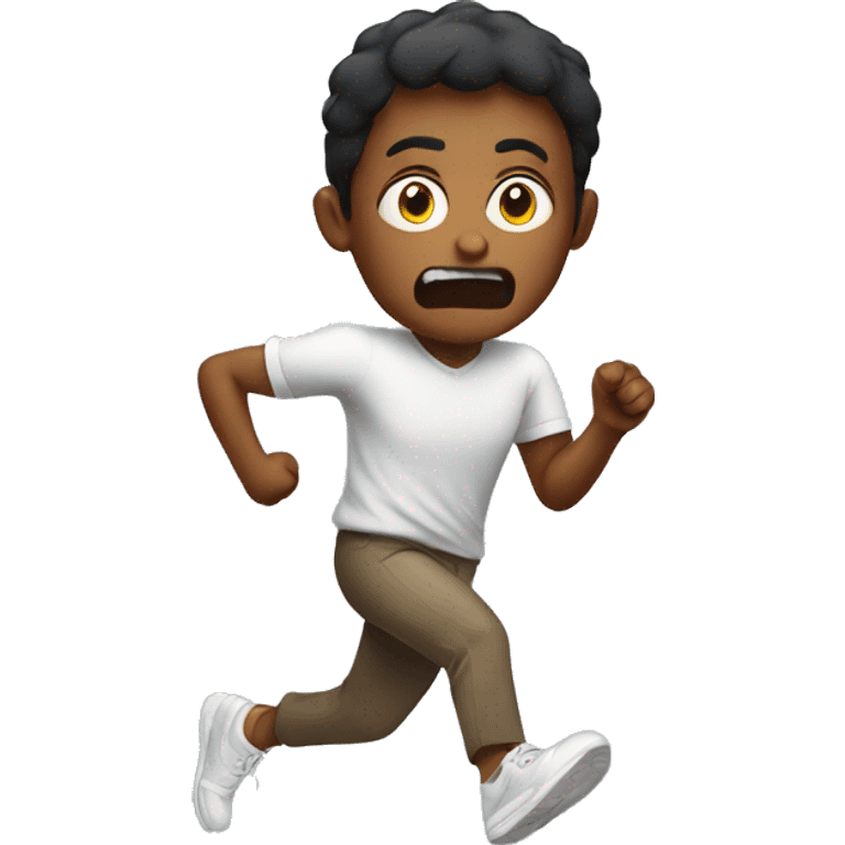 Scared person running  emoji