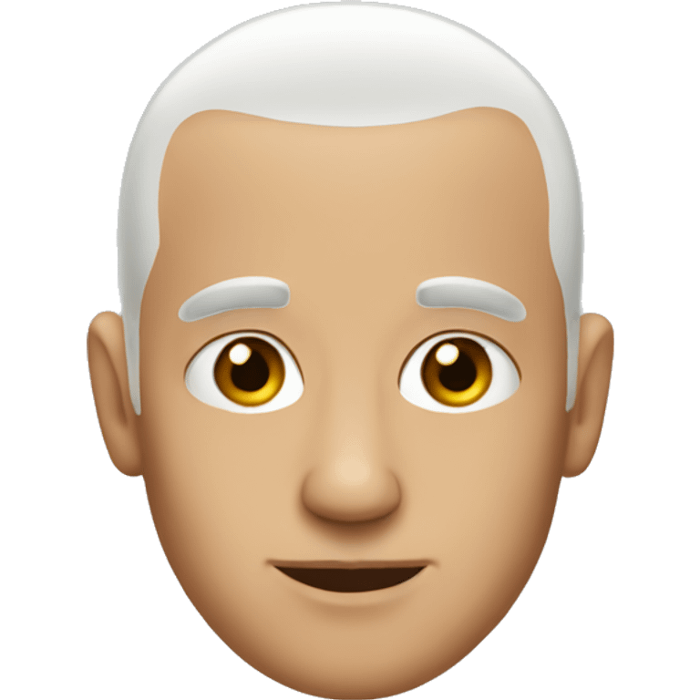 a man without hair emoji