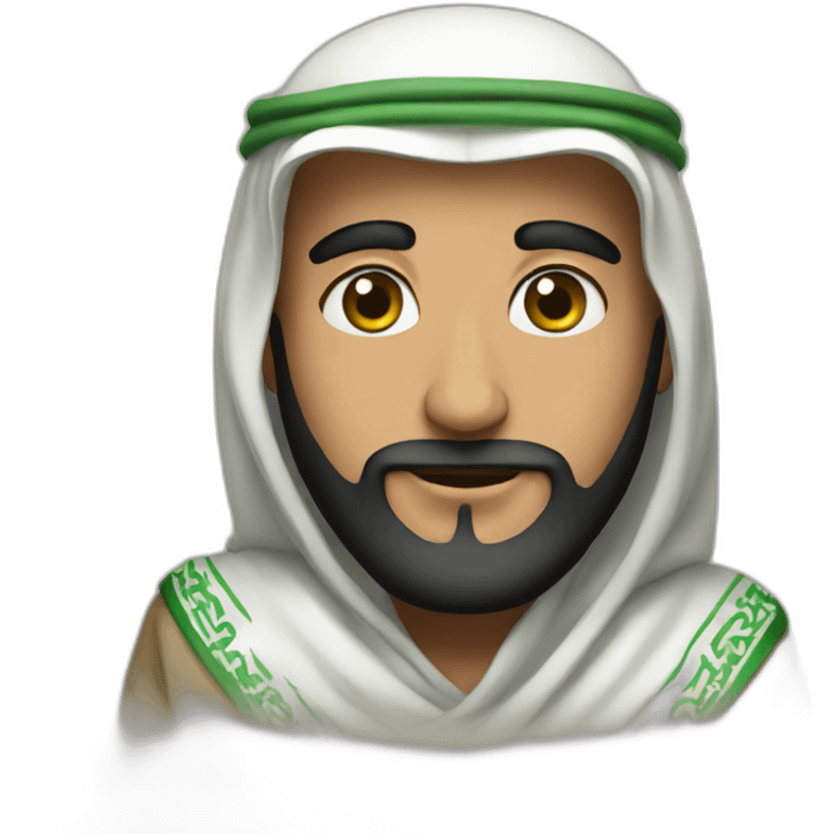 Saudi wearing a shmagh emoji