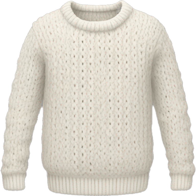 White knit sweater emoji