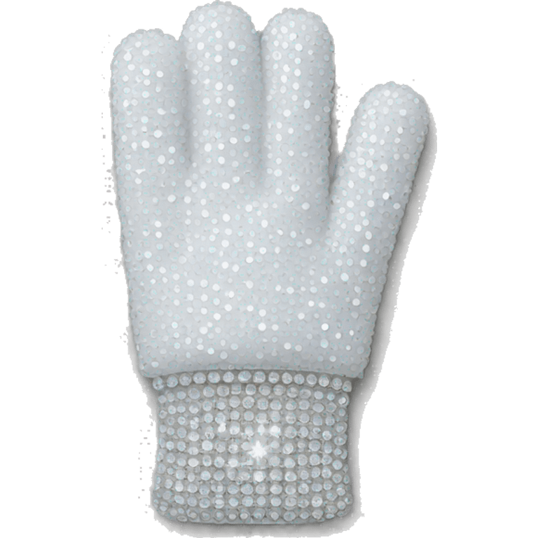 white rhinestone glove emoji