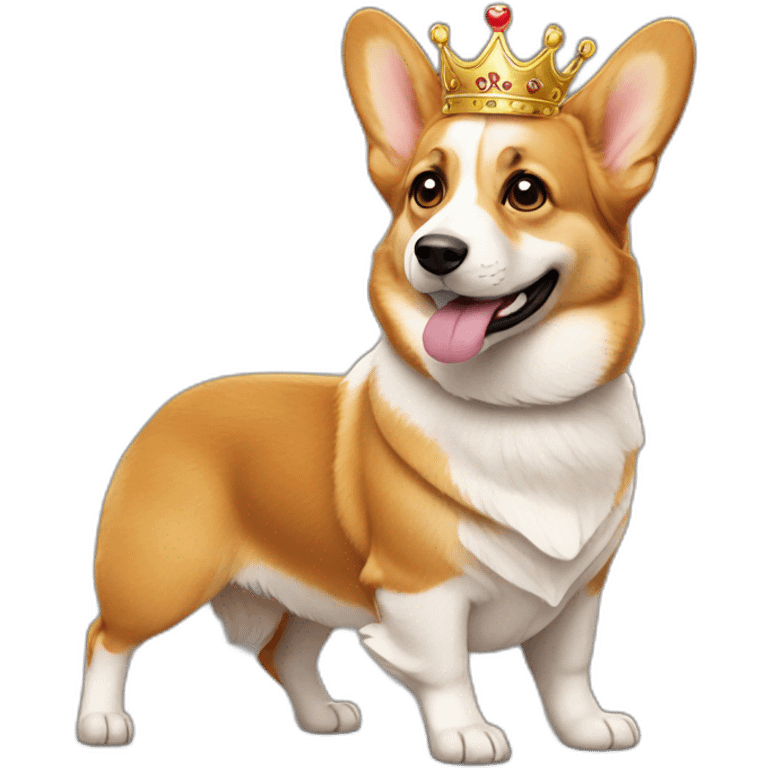 queen-corgi emoji