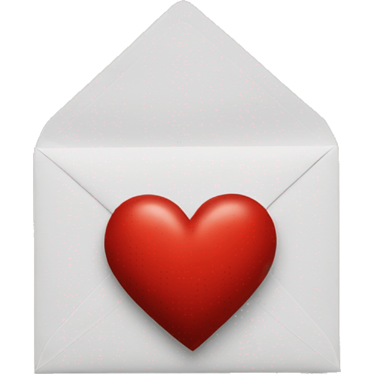 Red heart on envelope emoji