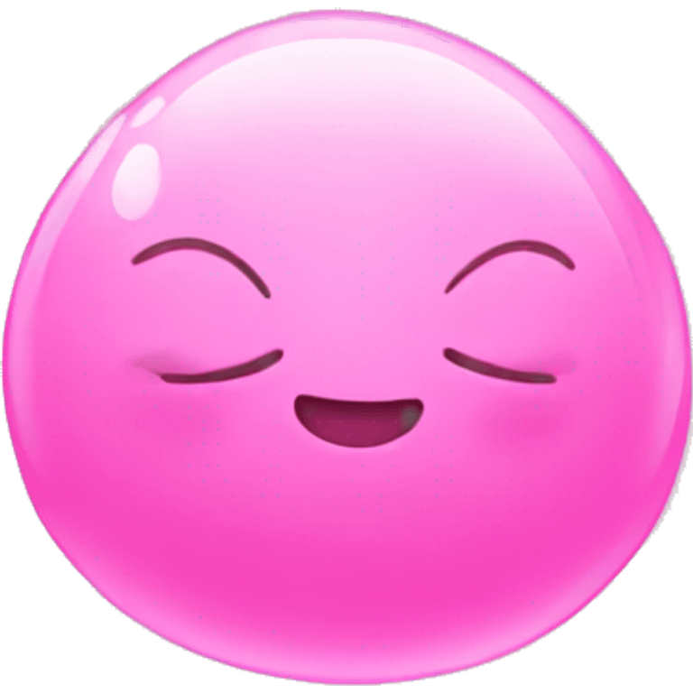 Pink bubbles emoji