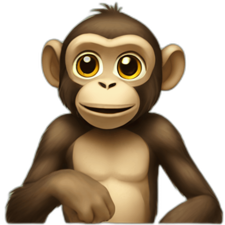 Monkey with lot of money emoji