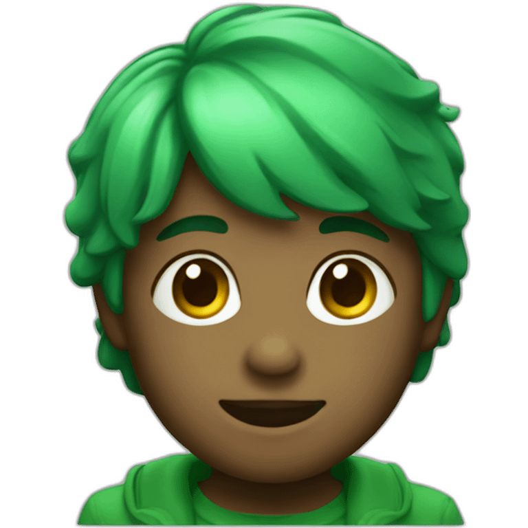 Green glass bottle kid emoji