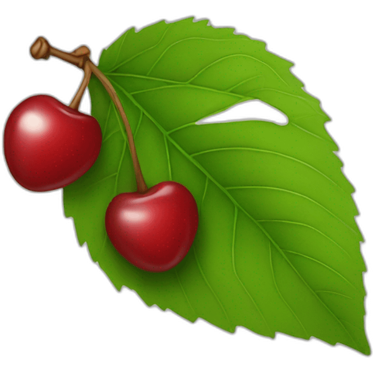 Cherry leaf emoji