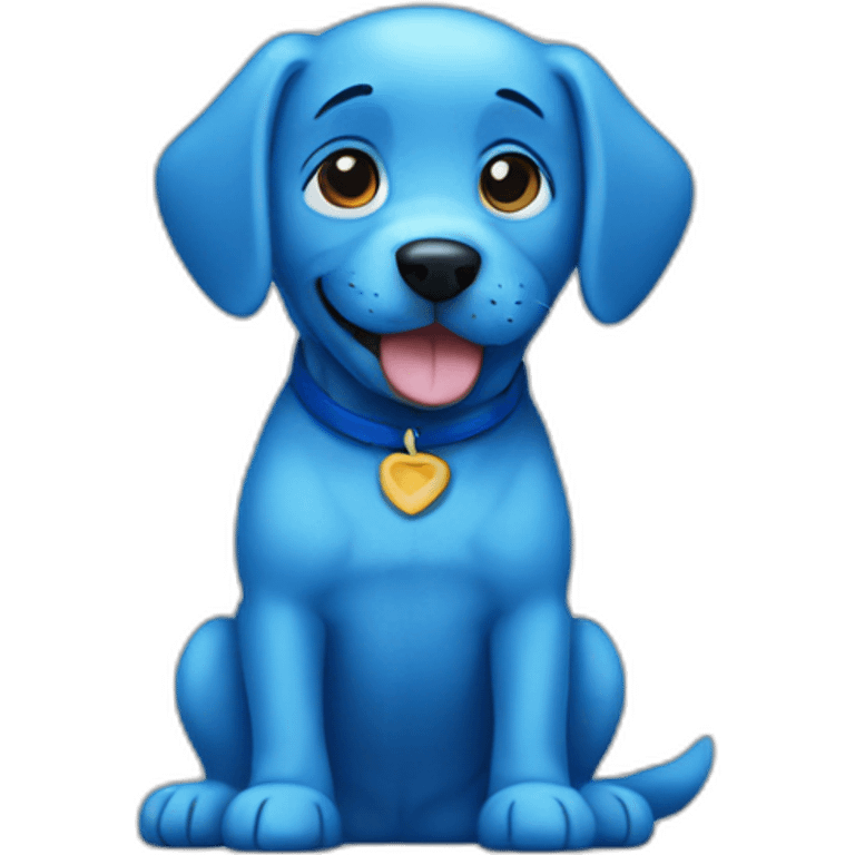 blue dog emoji