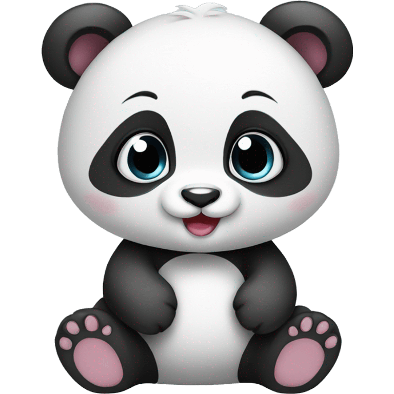 Cute baby panda emoji