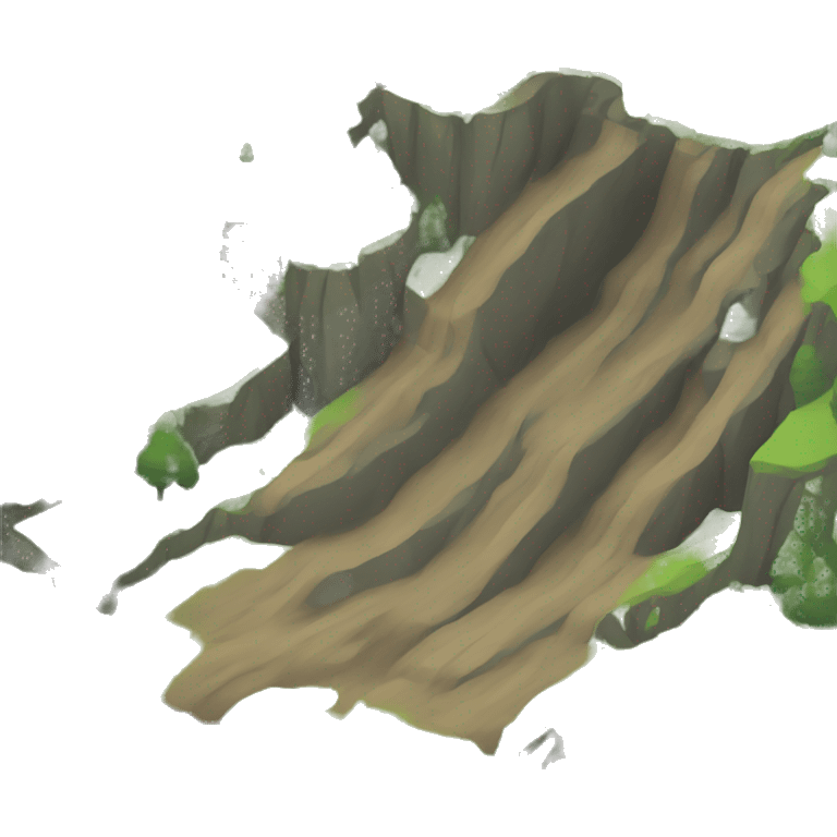 Land slide emoji