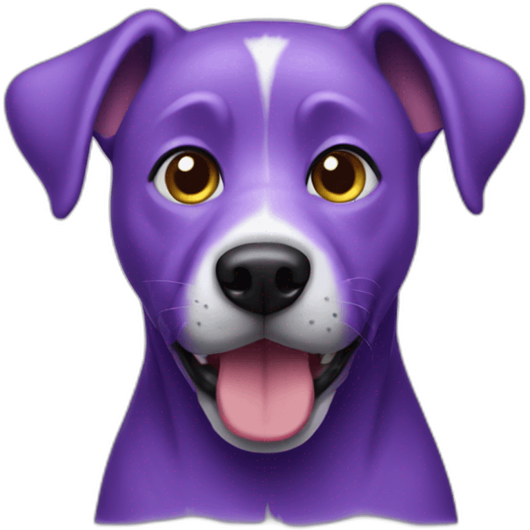 purple dog  emoji