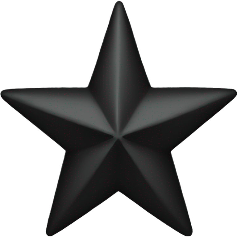 A black star emoji